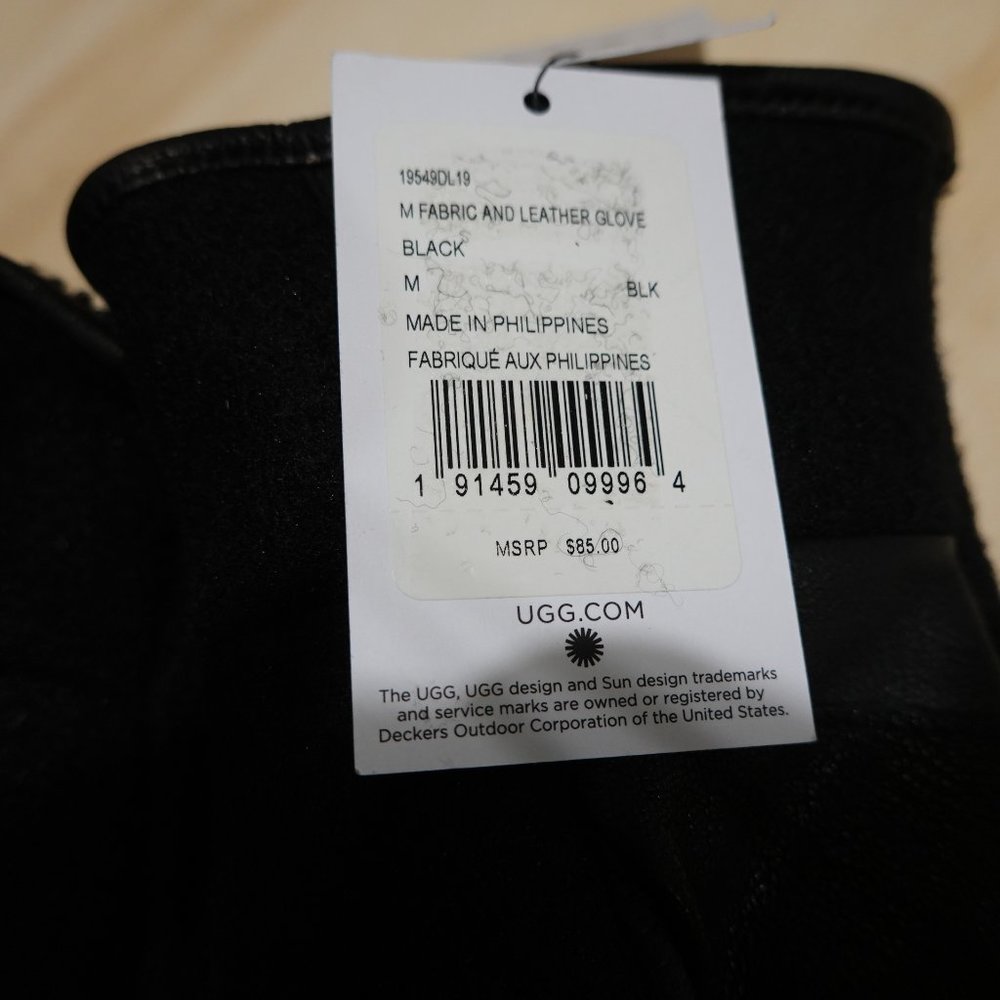 🆕UGG FABRIC AND LEATHER GLOVES - Picture 6 of 6